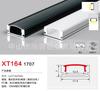 Lámpara lineal led ranura para lámpara de aleación de aluminio lineal tira de lámpara de aluminio empotrada lámpara de pie con ranura para tarjetas lámpara lineal negra