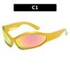 Gafas de sol Y2G personalizadas europeas y americanas, gafas de sol deportivas para montar, nuevas gafas de sol punk de moda para exteriores 2023 para mujer