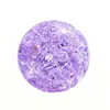 Bola de cristal colorida cozida com rachaduras de gelo, bola de vidro maciço para fonte de rochas, acessório de artesanato para bonsai com fluxo de água rachado
