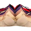 Sutiã de Superfície Lisa 222 para Mulheres de Meia-Idade e Idosas Sem Aro, Fecho de Colchete de Três Fileiras, Lingerie Transfronteiriça Plus Size, Push-Up e Modelador de Seios
