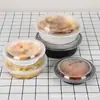 Kaiyue Caja de Almuerzo Americana Desechable Redonda Caja de Empaque para Llevar Tazón Pequeño 1000 Negra Caja de Plástico para Comida Rápida