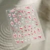 Tisu Flor Seca Rosa Manicura Francesa Simple Pegatina Kx487 Pequeña Fresca Ins Encaje Lazo Pegatina para Uñas