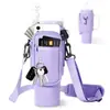 Tapa para Vaso de Hielo de 40 oz Material de Buceo Stanley Bolsa Tote para Botella de Agua Asa Stanley Tapa para Vaso de Letra Aislada Montada en Coche