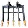 Rastelo Descompactador Multi-Dentes para Escavadeira, Rastelo para Escavadeira Tipo Roda, Rastelo Descompactador de Nivelamento, Rastelo para Escavadeira Tipo Roda