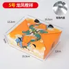 Caja de Empaque para Pollo Frito Lata Toallita Papel de Aluminio Estilo Coreano No Plegable Patas de Pollo A Prueba de Grasa Aislamiento Térmico Caja de Empaque para Llevar Caja de Papel