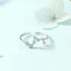 Anillos de Pareja para Mujer con Índice Recubierto de Diamantes con Diseño de Latido de Corazón ECG, Estilo Coreano y Japonés, Anillos Meñique Simples de Moda para Estudiantes, Modelo Nuevo