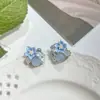 Jardín de Noche de Verano Es Adecuado para Pendientes de Flores Dopamina de Verano para Mujeres, Pendientes de Estilo Resort Costero, Pendientes de Gama Alta
