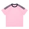 Camiseta de Algodón Puro con Hombros Caídos y Logo Personalizado, Cuello Redondo, Mangas Cortas, Venta al por Mayor 200g Camisetas Familiares a Juego, Camisetas Culturales para Adultos y Niños, Verano
