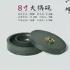 Tinta para Piedra de Tinta Caliente Hidratante de Doble Círculo con Tapa Cartucho Depósito de Tinta Piedra de Tinta Creativa Piedra de Tinta Especial para Caligrafía Onda de Agua Piedra de Tinta Original