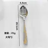 Cuchillo, Tenedor y Cuchara de Acero Inoxidable 410 para Uso en el Hogar y Hotel, Cuchillo para Bistec Chapado en Oro, Tenedor de Cena, Cuchara, Cuchara para Sopa, Tenedor de Té, Venta al por Mayor