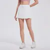 Saia de Tênis Primavera/Verão Feminina Saia de Badminton Esportes Yoga Linha A Saia de Baseball Roupa de Tênis Proteção Solar Anti-Exposição