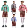 Novo traje de cerveja alemão da Amazon suspensórios traje de cerveja traje de Munique Oktoberfest suspensórios de bar