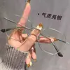 Óculos poligonais de titânio puro para miopia para mulheres podem ser equipados com lentes de grau armação grande para exibição do rosto armação de aro de fio de ouro pequena ultraleve
