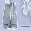 Chaqueta con capucha de retazos a cuadros estilo dopamina, moderna y a la moda, combinada con pantalones vaqueros únicos, un conjunto de dos piezas para niñas, adecuado para primavera y otoño