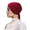 Boné Base com Cordão Elástico de Algodão Mercerizado Modal Venda Quente Temu Aliexpress Cor Sólida Lenço de Cabeça Feminino