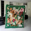 Venta al por mayor directa de fábrica de mantas gruesas de dibujos animados de alta gama y lujo ligero para sofás, tapices, alfombrillas para sofás, alfombras, mantas de exterior y mantas de camping