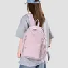 Mochila de Estilo Simples Feminina de Grande Capacidade Leve Multi-Bolsos para o Dia a Dia Viagem Mochila Escolar Estudante Novidades para a Temporada de Volta às Aulas