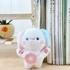 Lindo Bufanda Azul Marino Pato Peluche Colgante Llavero Decoración para Bolso de Pareja Muñeca Juguete Pequeño Juguete de Peluche