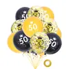 Balões de 12 Polegadas para Aniversário de 18, 30, 40, 50, 60 Anos Decoração de Festa de Aniversário Suprimentos Amazon Wish