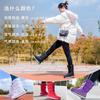 Botas de nieve cálidas del noreste para mujer, antideslizantes, de algodón, talla grande, estilo coreano, forradas en vellón, gruesas, impermeables, botas blancas para mujer.