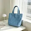 Bolsa de mezclilla se puede personalizar logo impreso estilo liso bolso de mano gran capacidad bolso artístico de mano mini bolsa tote
