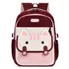 Mochilas de Alunos do Ensino Fundamental, Mochilas Infantis de Gato com Desenhos Animados para Primeira e Segunda Séries, Mochilas Infantis Fofas para Meninos e Meninas