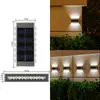 Luz de pared solar, luz de jardín exterior, luz de paisaje impermeable, luz lavaluz de pared para jardín de villa, luz ambiental de pared exterior