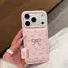 Estojo Protetor à Prova de Queda para iPhone 17PRO com Estampa Completa de Laço Azul Claro Fresco Doce para iPhone 16
