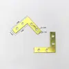 Soporte de Ángulo Grande Dorado, Soporte de Ángulo Grande en Forma de L, Triángulo de Hierro, Conector de Marco de 4 Agujeros, Accesorios de Ferretería, Pieza de Fijación en Ángulo Recto