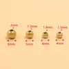 2 Cores 4 Tamanhos DIY Acessórios para Joias de Aço Inoxidável Contas Redondas com Glitter Contas Espaçadoras Acessórios para Colar Pulseira