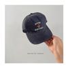 Boné de Baseball Infantil Bordado com Letra e Logo de Basquete Casual Versátil Unissex Vintage Bico de Pato Venda por Atacado de Dongdaemun