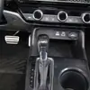 Carreiras de Carros em Shenzhen São Adequadas para 22 Honda Civic Patches de Manopla de Câmbio, Aço Inoxidável Padrão Fibra de Carbono Conjunto de 1 Peça