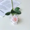 Flor de Rosa Hidratante, Flor Artificial Realista de Alta Gama, Flor Artificial Decoración del Hogar, Fabricante Mayorista de Ramo de Boda