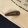 Color Sólido Simple Retro Gota de Agua Hueco BB Clip Nuevo Versátil para Mujer Flequillos Rebeldes Pinza para el Cabello Sin Costuras Pinza para Flequillos Accesorios para el Cabello