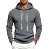Sudadera con capucha para hombre de Amazon, estilo europeo y americano, jersey con cordón para otoño e invierno, top simple y versátil de forro polar de manga larga