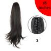 Peluca de Cabello Artificial para Mujer Cascada Semi Atada Cola de Caballo Alta Clip Nueva China Dulce Cool Chica Picante Peluca Trenzada Cola de Caballo