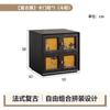 Gabinete Cubeta de Hilo Xiangyun Vintage Gabinete para TV Módulo de Madera Maciza Gabinete Combinado Gabinete con Puerta de Tarjeta Mesita de Noche Antigua Estilo Nuevo Chino para Sala de Estar