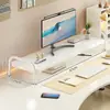 Estação de Trabalho Elevada para Computador de Mesa Prateleira de Armazenamento para Desktop Base de Exibição Bandeja para Teclado Suporte para Computador