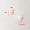 Contas dopamina gota de óleo pintado à mão furo grande com contas diy pulseira feita à mão colar acessórios desenho animado kt cat