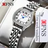 Reloj Explosiones Transfronterizas Nuevo de O'Fannie con Diamantes Escala Romana Reloj de Cuarzo para Mujer Reloj Impermeable para Mujer