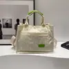Bolso Tote Mujer Gran Capacidad 2025 Primavera Nuevo Moda Lona Bolso de Hombro Casual Versátil Bolso Bandolera
