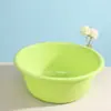 Lavabo para el Hogar Grande 48 cm Cubeta de Plástico Engrosada Cubeta de Regalo Personalizada Venta al por Mayor Lavabo para Baño Público Cubeta Redonda