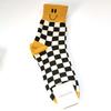 Calcetines Amarillo Naranja de Principios de Primavera Corea del Sur Amarillo Dopamina Calcetines para Mujer de Caña Media Cintura Calcetines de Algodón para Mujer ETNA COLOR VÍVIDO