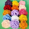Flor de Crochê Flor Artificial Cabeça de Flor Rosa Girassol DIY Acessórios para Roupas Acessórios Joias Acessórios de Cabelo com Múltiplas Pétalas