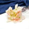 Flor de Hortensia Artificial con Bordes Quemados, Materiales para Manualidades DIY, Accesorios para el Cabello, Combinación para Hanfu, Decoración del Hogar, Flores Falsas