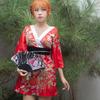 Anchor boate vestido roupas femininas sexy 2021 Novo kimono estampado roupa de trabalho para técnico de banho e sauna moda