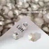 Rhinestones Blancos de Espalda Puntiaguda para Uñas, Deslumbrantes Rhinestones de Vidrio Blancos Transparentes Gruesos Cuadrados Irregulares con Forma de Corazón en Forma de Caramelo de Roca para Decoración de Uñas