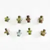 Conector de Mangueira de Freio para Tubo de Ar de Fio, Conector de Ferro de Fio Redutor, Rosca Externa, Tubo Grande, Conector Direto para Tubo de Nylon