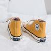 Zapatos de Lona Nuevos Kuangchao Primavera y Otoño para Estudiantes Mujeres Zapatillas de Caña Alta con Cordones Estilo Coreano y Zapatos de Tabla Tendencia