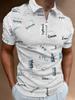 Comercio Exterior talla extra Camisa Polo para Hombre Estampado Digital Camisa Polo para Hombre Camiseta de Manga Corta Top Camiseta de Manga Corta Lapp